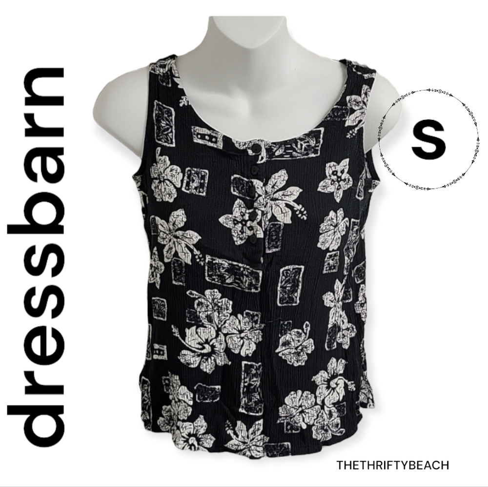 Dressbarn Hibiscus Flower🌺 Tank Top